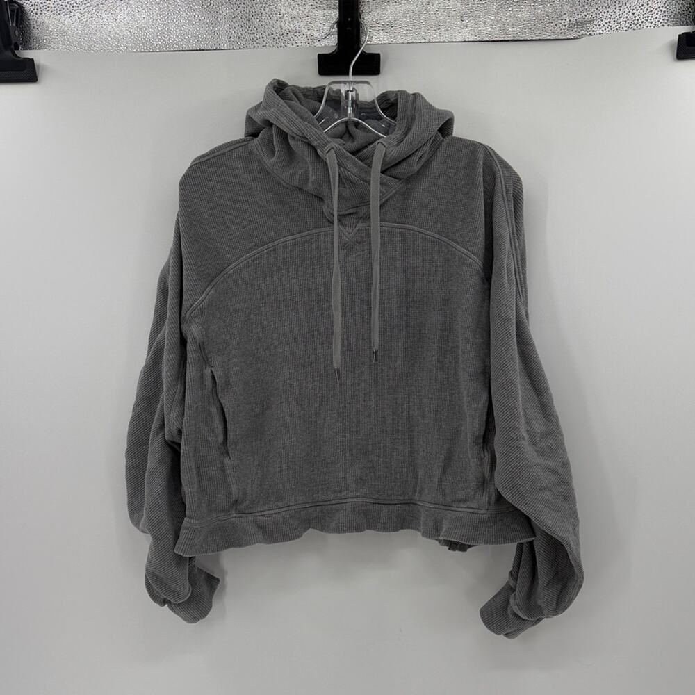 Lululemon Women's Mellow In Hoodie *Waffle - Heathered Core Medium Grey - XS/S